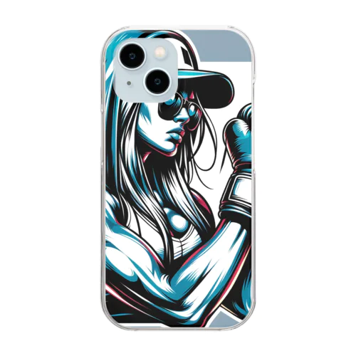 ボクシング女子 Clear Smartphone Case