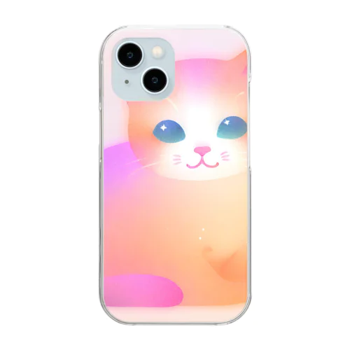 ファンシーネコちゃんのイラストグッズ Clear Smartphone Case