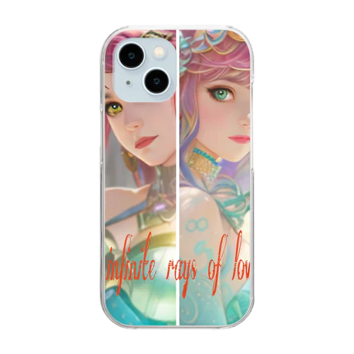 There are infinite rays of love in my eyes Clear Smartphone Case