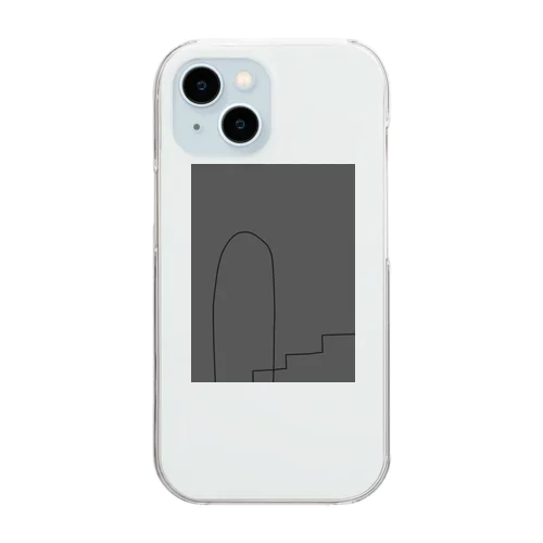 doors and stairs. Clear Smartphone Case