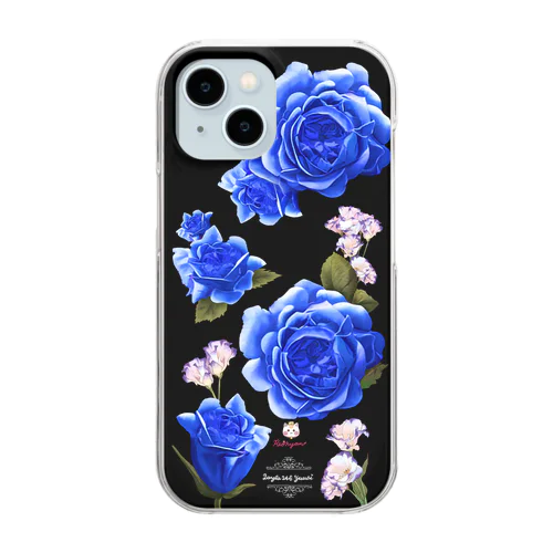 【ロイヤル薔薇】ロイヤルブルー Clear Smartphone Case