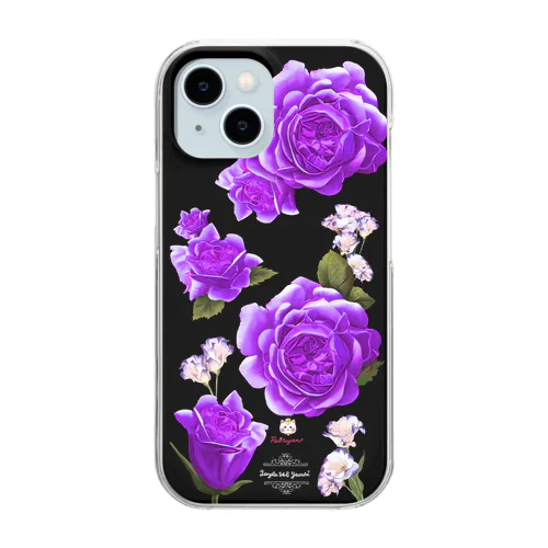 【ロイヤル薔薇🌹】バイオレット紫 Clear Smartphone Case