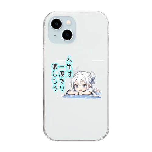 新潟っ子　人生は一度きり Clear Smartphone Case