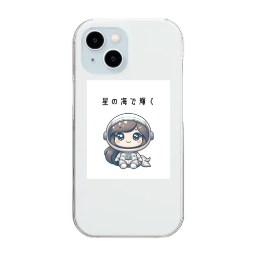 宇宙のマーメイド Clear Smartphone Case