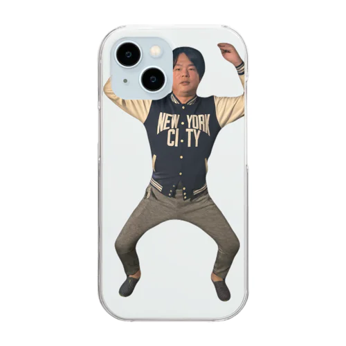 人間国宝くん Clear Smartphone Case