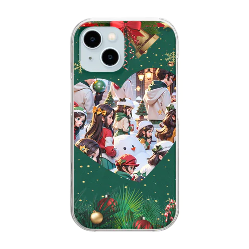 merry Xmas　〜癒しの時〜 Clear Smartphone Case