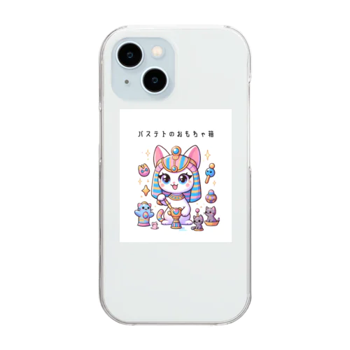 神猫の遊び時間 Clear Smartphone Case