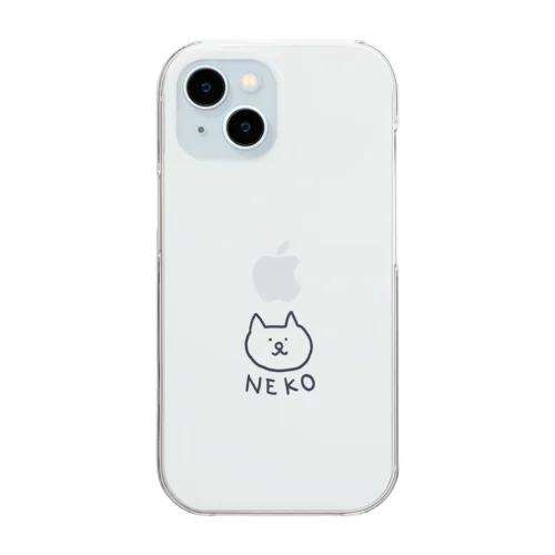 ねこ Clear Smartphone Case