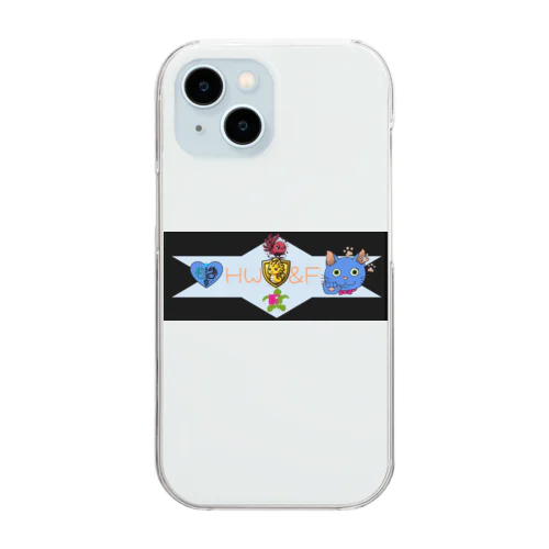 四神獣HW&Fロゴ Clear Smartphone Case