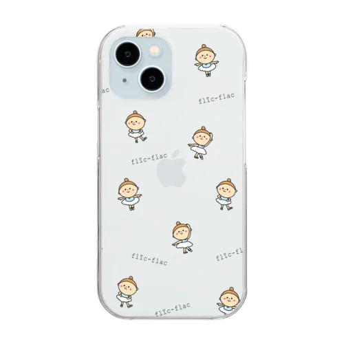 フリフラ　クリアスマホケース Clear Smartphone Case