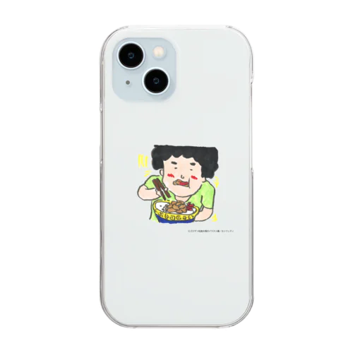 スマホケース（カンフェティ2020年12月号イラスト） Clear Smartphone Case