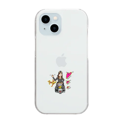 えびばでぃハーレRie Clear Smartphone Case