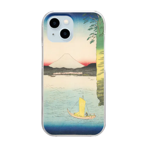 広重「冨二三十六景⑯　武蔵本牧のはな」歌川広重の浮世絵 Clear Smartphone Case