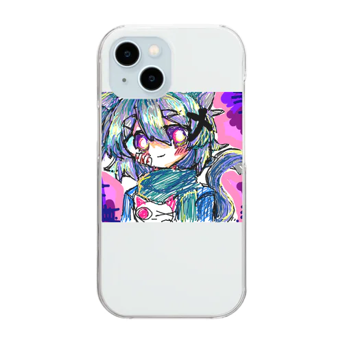 kawaii猫耳くん Clear Smartphone Case