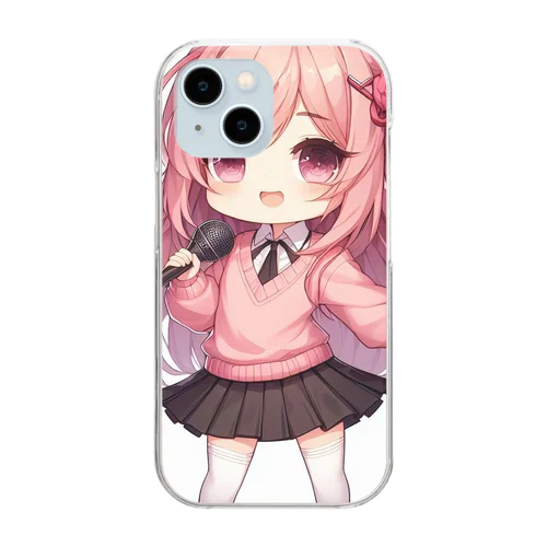 可愛い女子 Clear Smartphone Case