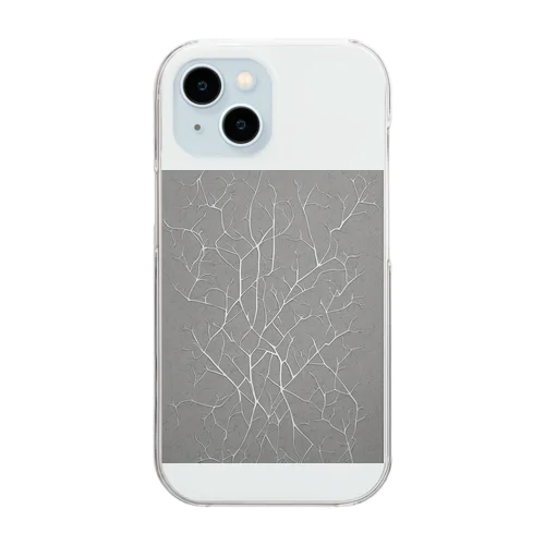 アート模様ビリビリ Clear Smartphone Case