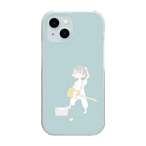 telecaster girl Clear Smartphone Case