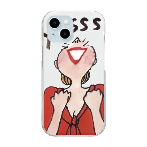 YES! ポジティブWoman Clear Smartphone Case