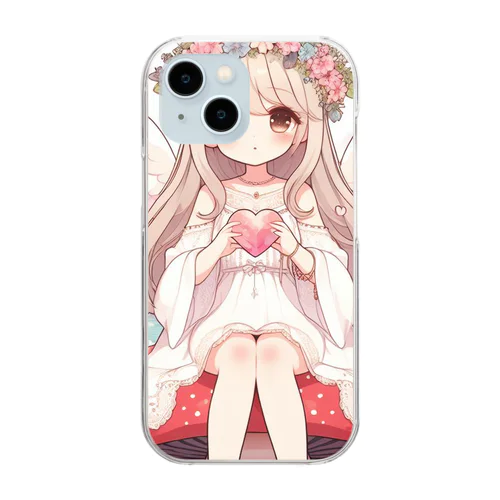 幸せ運ぶエンジェル❤︎ Clear Smartphone Case