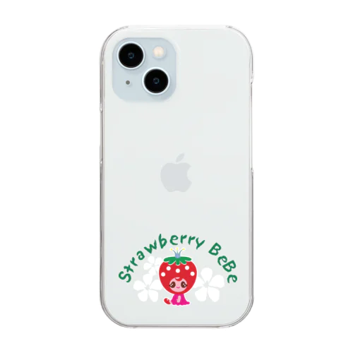 いちごのお姫さまStrawberry BeBe🍓ストロベリーべべ Clear Smartphone Case