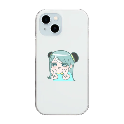 煽り顔えまち Clear Smartphone Case