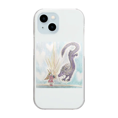 ラビ＆ドラゴン Clear Smartphone Case