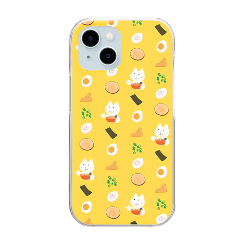 ヤマダネコ（ラ－メン） Clear Smartphone Case