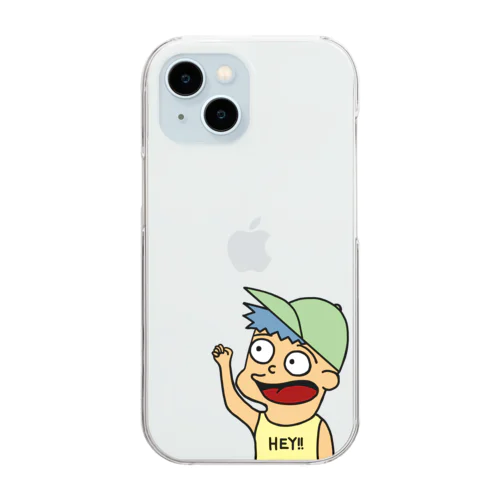 Hey!!くん Clear Smartphone Case