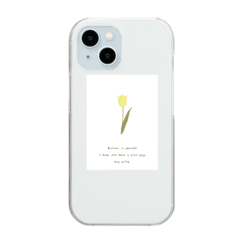 🍋 antique lemon yellow . Clear Smartphone Case