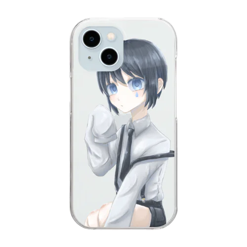 サスペンダー少年 Clear Smartphone Case