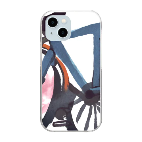 自転車イラスト Clear Smartphone Case