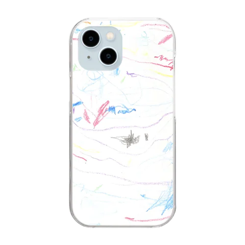 ひこうきとおうち Clear Smartphone Case