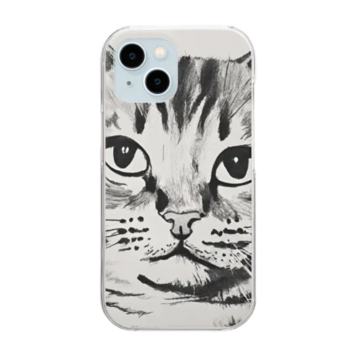 ただの猫 Clear Smartphone Case