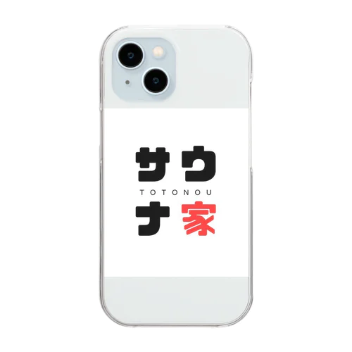 サウナ家 Clear Smartphone Case