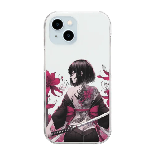 地獄のKatanaGirl Clear Smartphone Case