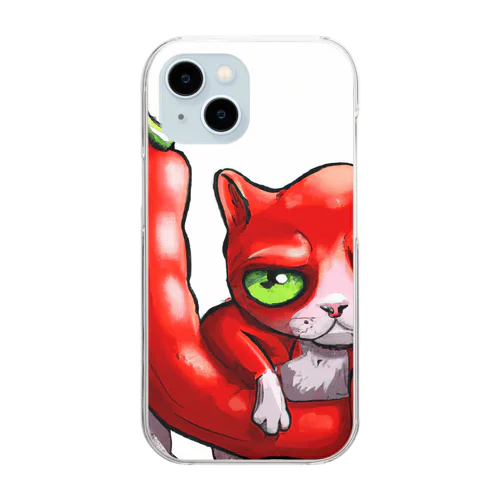 唐辛子猫 Clear Smartphone Case