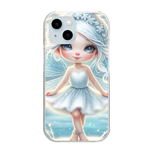 冬の魔法 - 1月の妖精 Clear Smartphone Case