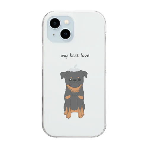 Oh my dog！プチブラバンソン(ブラックタン) Clear Smartphone Case