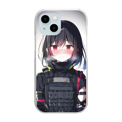 【戦闘員少女】人工呼吸...ですか？... Clear Smartphone Case