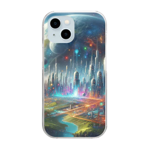 近未来な惑星 Clear Smartphone Case