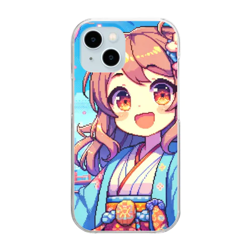 Colorful girl / type1 Clear Smartphone Case