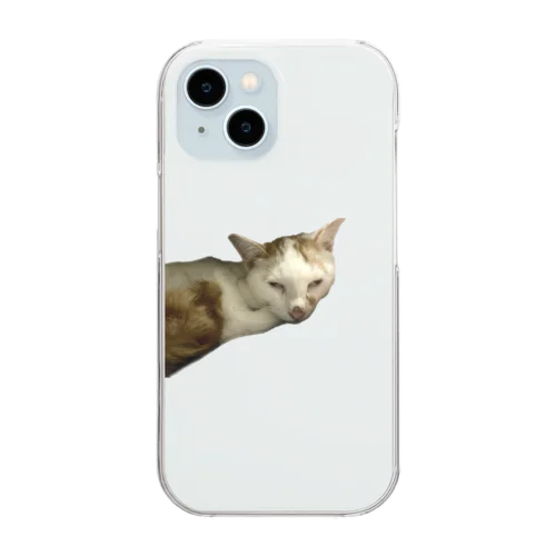 ブサ猫 Clear Smartphone Case