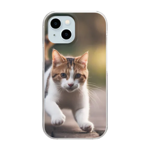 かわいい猫 Clear Smartphone Case