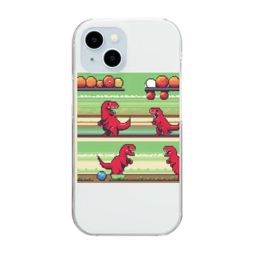 ティラノサウルス3 Clear Smartphone Case