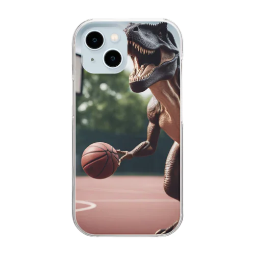 バスケティラノ Clear Smartphone Case