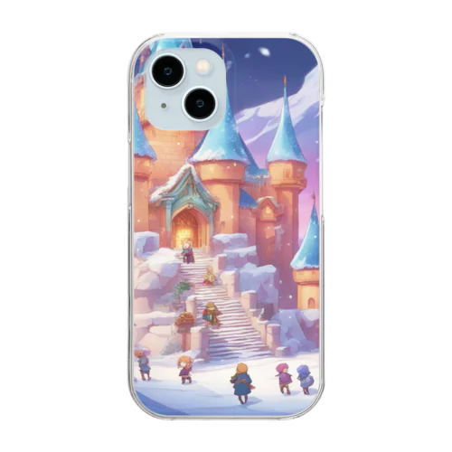 雪の王国 Clear Smartphone Case