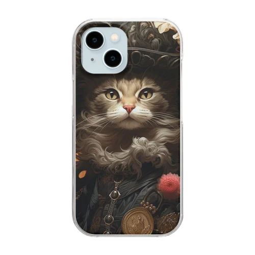 Gothic cat series  Clear Smartphone Case