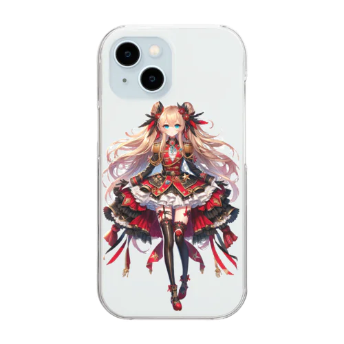 星降る夜の軍服姫 Clear Smartphone Case