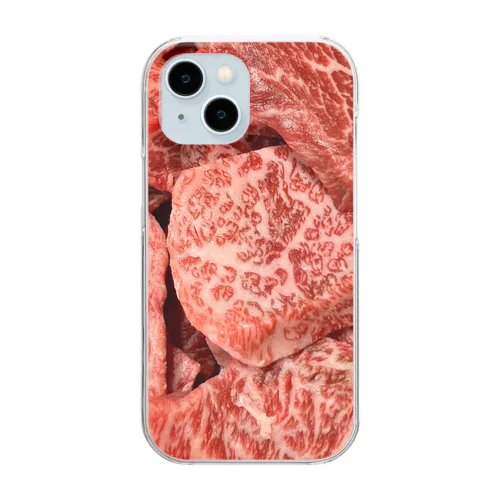 お肉　A5ランク Clear Smartphone Case