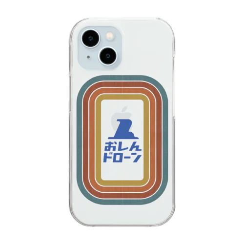 カラフルレトロおしんドローン Clear Smartphone Case